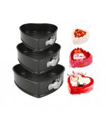 Flair Heart Cake Spring Form Mold (Set of 3)