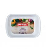 Pyrex White Supreme Rectangular Roaster 26x18 - Image 2