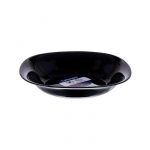 Carine Black Dessert Plate