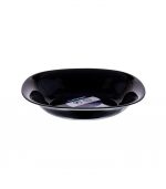 Carine Black Dessert Plate