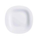 Carine White Dessert Plate