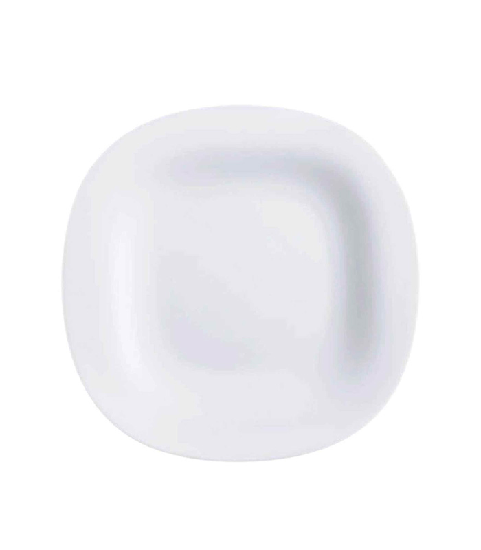 Carine White Dessert Plate L4454 Carine White Dessert Plate - Image 1