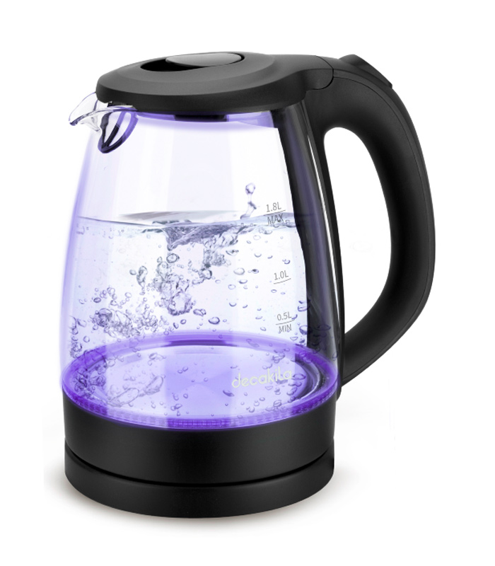 Decakila Kettle 1.8L 01 Decakila Kettle 1.8L Electric Jug 2200W Glass KEKT018B - Image 1