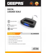 Portable Digital Luggage Weighing Scale With LCD Display GLS46509 Geepas - Image 7