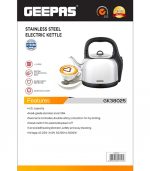 Geepas Electric Kettle, Chrome, Silver, 4.2L, Gk38025 - Image 5