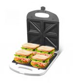 Decakila Sandwich Maker 1200W Non Stick 4 Slice White KEEC071W