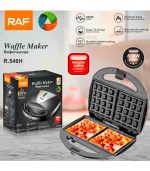 RAF Waffle Maker, Black, 850 Watt, Model R.546H - Image 5