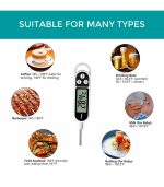 Digital Food Thermometer for Grilling BBQ Grill Kitchen Oil Candy - Image 3
