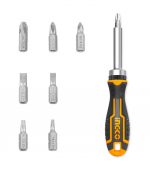 INGCO 8-in-1 Ratchet Screwdriver Set, AKISD0808