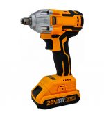 Ingco CIWLI2001 Impact Wrench with Batteries, Charger and Bag 2-Pieces