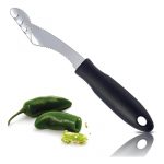 Jalapeno Pepper Corer,FIOTOK Stainless Steel Chili Corer Remover kitchen Tool