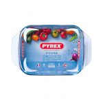 Pyrex Irresistible Glass Rectangular Roaster High Resistance Easy Grip, 31x20cm