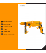 Rotary Hammer 800 Watts Rotary Hammer Drill RGH9028-2 - Image 3
