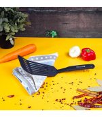Royalford Nylon Long Slotted Spatula - Nonstick Spatula Turner, Thin Slotted Spatula, Wide Nylon - Image 4