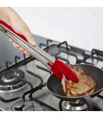 Stainless Steel Silicone Kitchen Tongs - Image 2