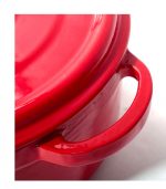 Sürel Casserole 32 cm Cast Iron Red Set of 2 - Image 2