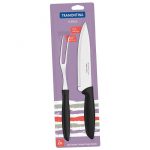 Tramontina 23498010 Plenus Carving 2-Piece Set, Black