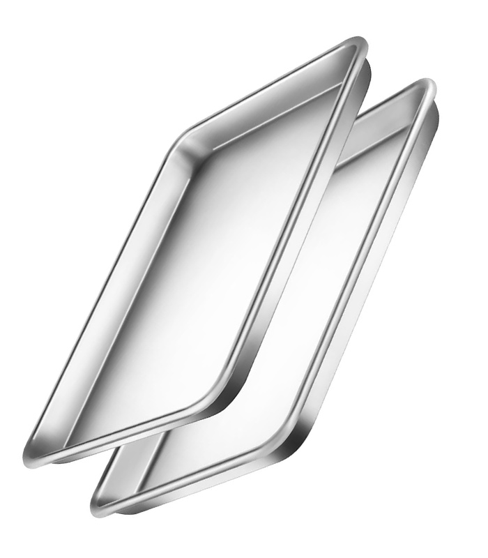 Aluminum baking sheets : tray 34cm x 45cm Aluminum baking sheets / tray 34cm x 45cm - Image 1