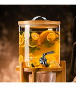 Glass Drink Dispenser with Stainless Steel Tap 3L/5L/10L Leak Proof Beverage Dispenser - Image 4