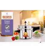 Kanchan Classic Aluminum Pressure Cooker With Outer Lid And Gas Stove - Image 3