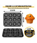 Non stick mini muffins tray 12holes - Image 7