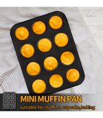 Non stick mini muffins tray 12holes - Image 2