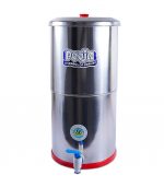 Pooja stainless steel water filter with candles 3sizes 20, 30 and 35 Liters
