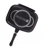 Royalford Double Grill Pan, black 32 Cm, Rf5515 - Image 4