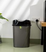 Royalford Plastic Dust Bin RF10114 Wet/Dry Garbage With Lid 8.5L, Multi - Image 2