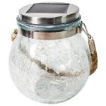 Solar Cracked Glass Ball Hanging Light