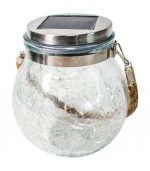 Solar Cracked Glass Ball Hanging Light