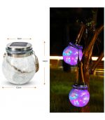 Solar Cracked Glass Ball Hanging Light - Image 4
