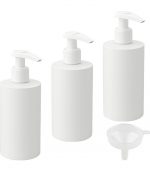 White Plastic Lotion Bottles - Image 3